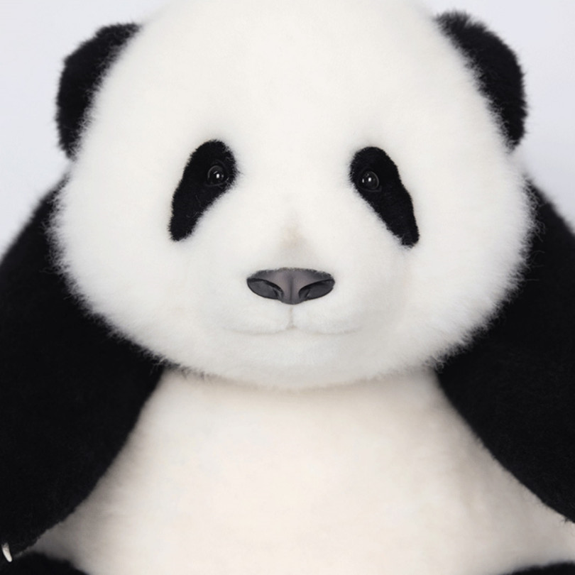 Huahua Panda Plush 5 Months Old Handmade Realistic Panda Plush