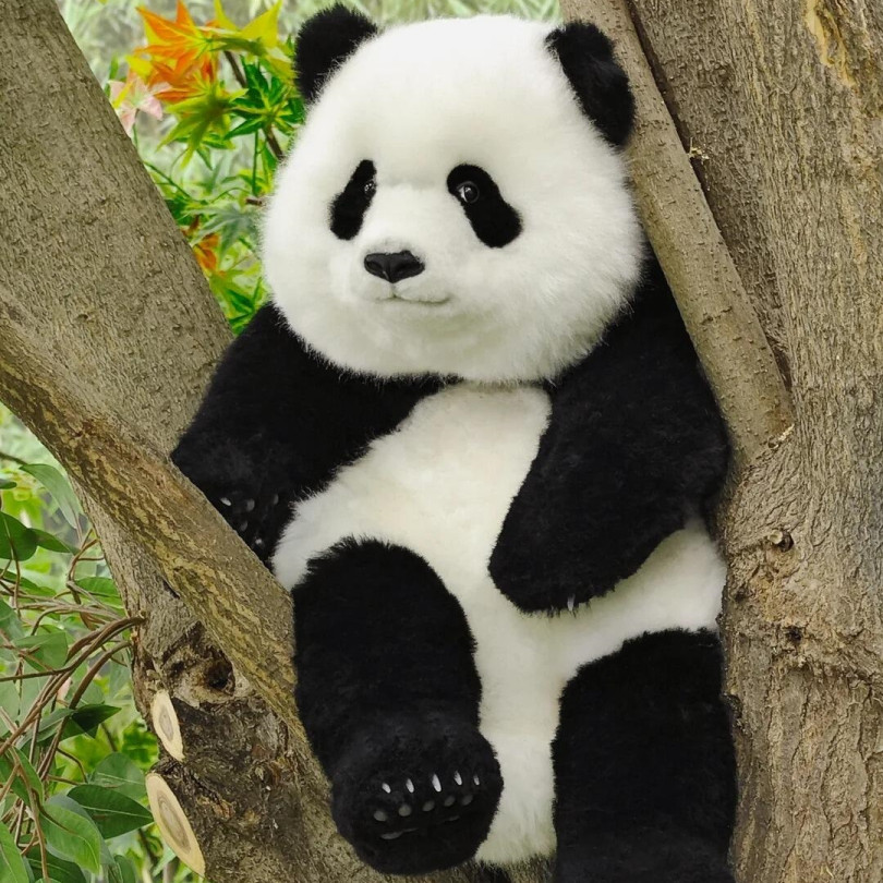 パンダファクトリーぬいぐるみ Yu Ai Panda Plush – 100% Handmade Realistic Panda Toy | Panda Factory
