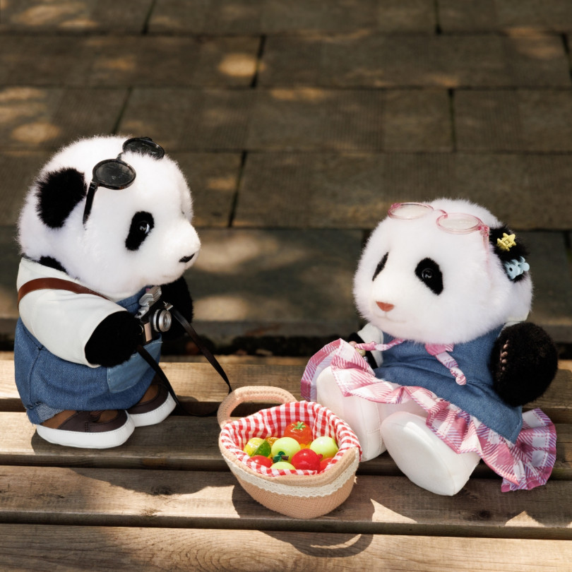 Portable Hua Hua Panda Plush – Big Head Series