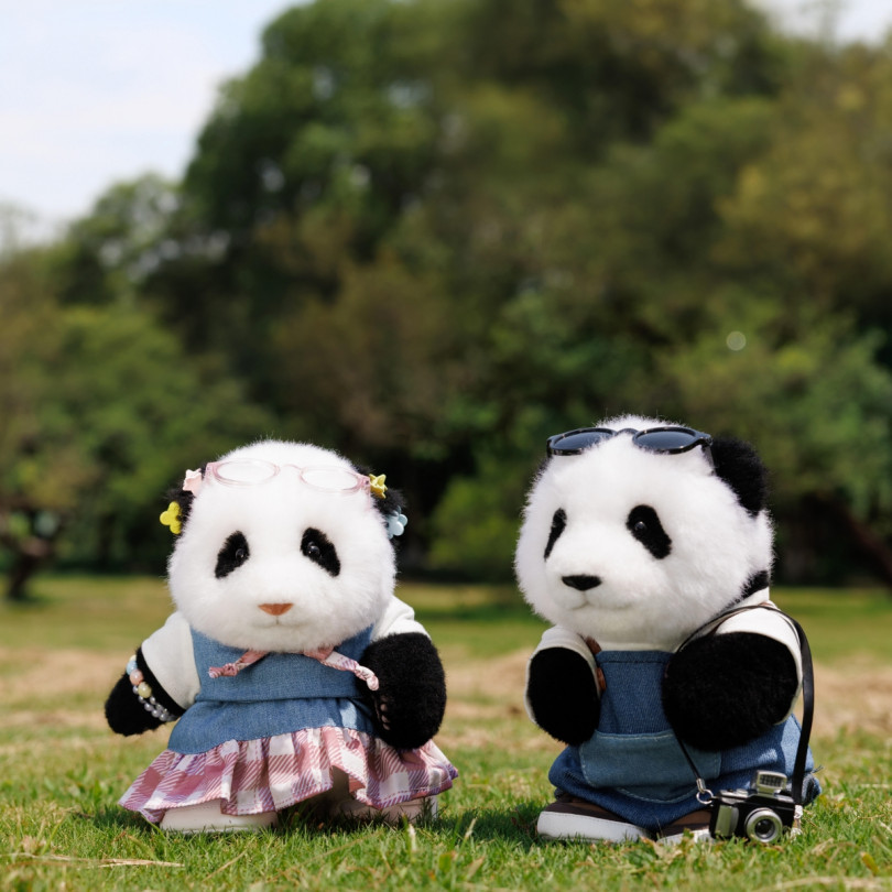 Portable MengLan Panda Plush – Big Head Series