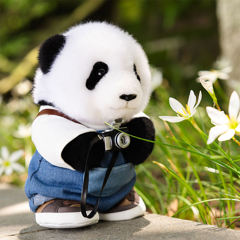 Portable MengLan Panda Plush – Big Head Series