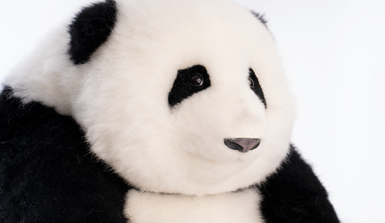 Hehua Panda Plush 6 Months: Lifelike Panda Plush with Silicone Filling